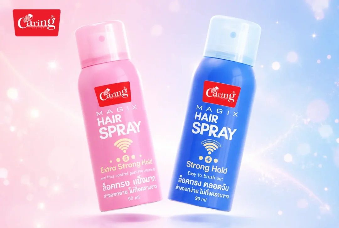 Caring Magix Hair Spray สเปรย์ฝุ่นพกพาง่าย